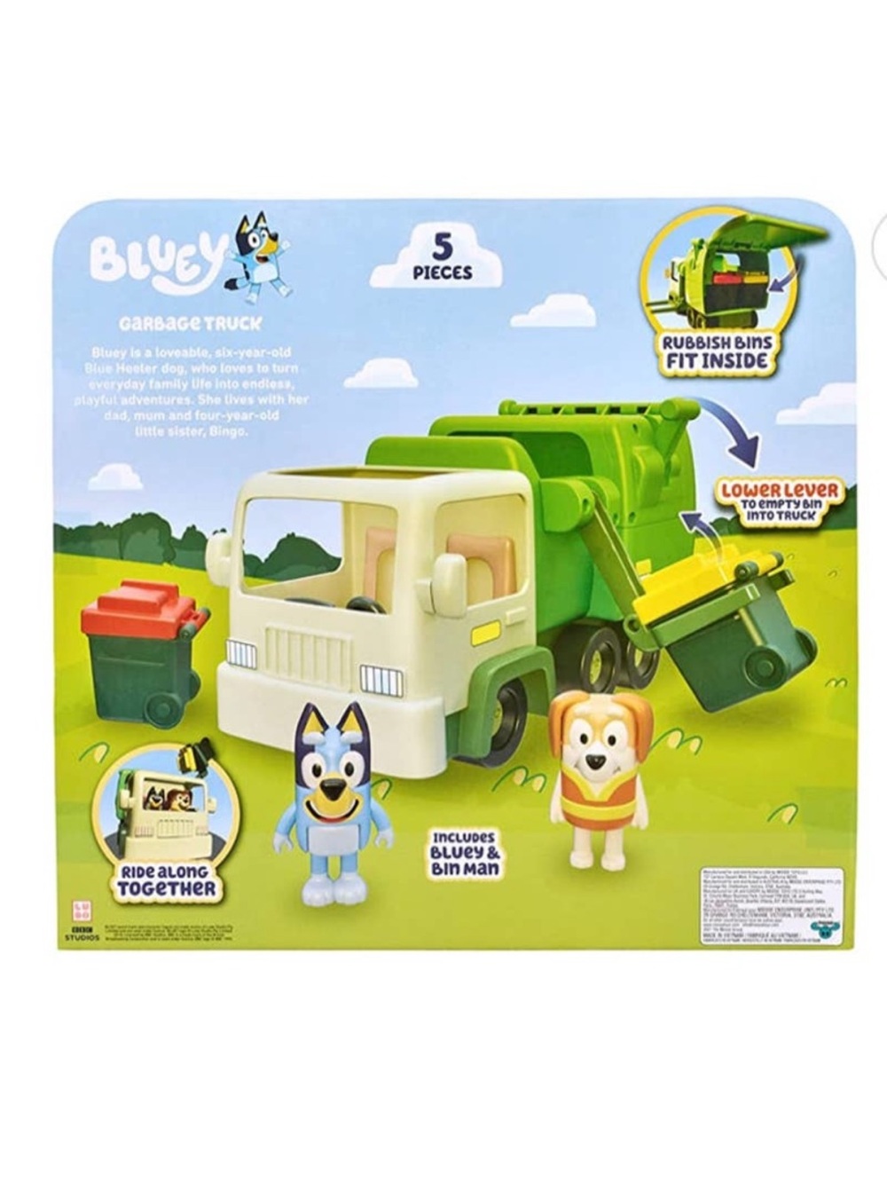 Bluey & The Bin Man Garbage Truck and accessories - Picture 15 of 15